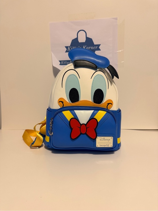 Loungefly Handbags - Disney Loungefly Donald Duck Blue Mini Backpack